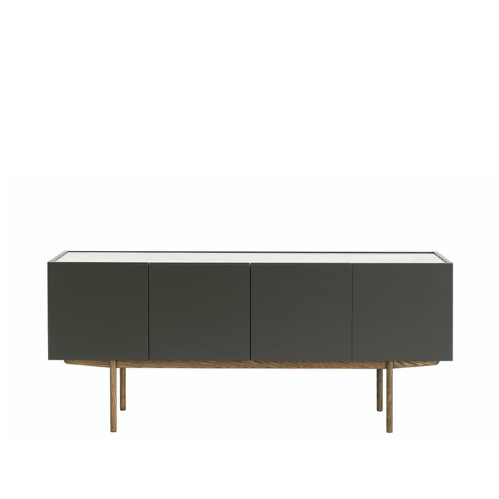 Luc Deluxe 160 sideboard - taupe, topp carrara, ben p6, dörrar - Asplund