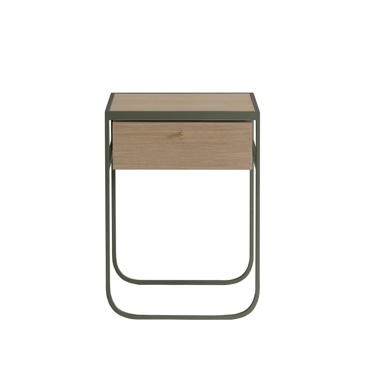 Nati Tati Drawer sängbord - green khaki, vitlaserad ek - Asplund