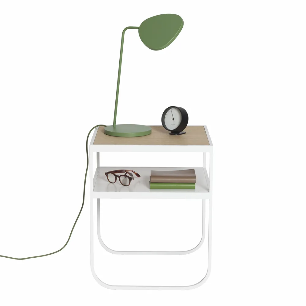 Nati Tati sängbord, marmor vit, white stativ Asplund