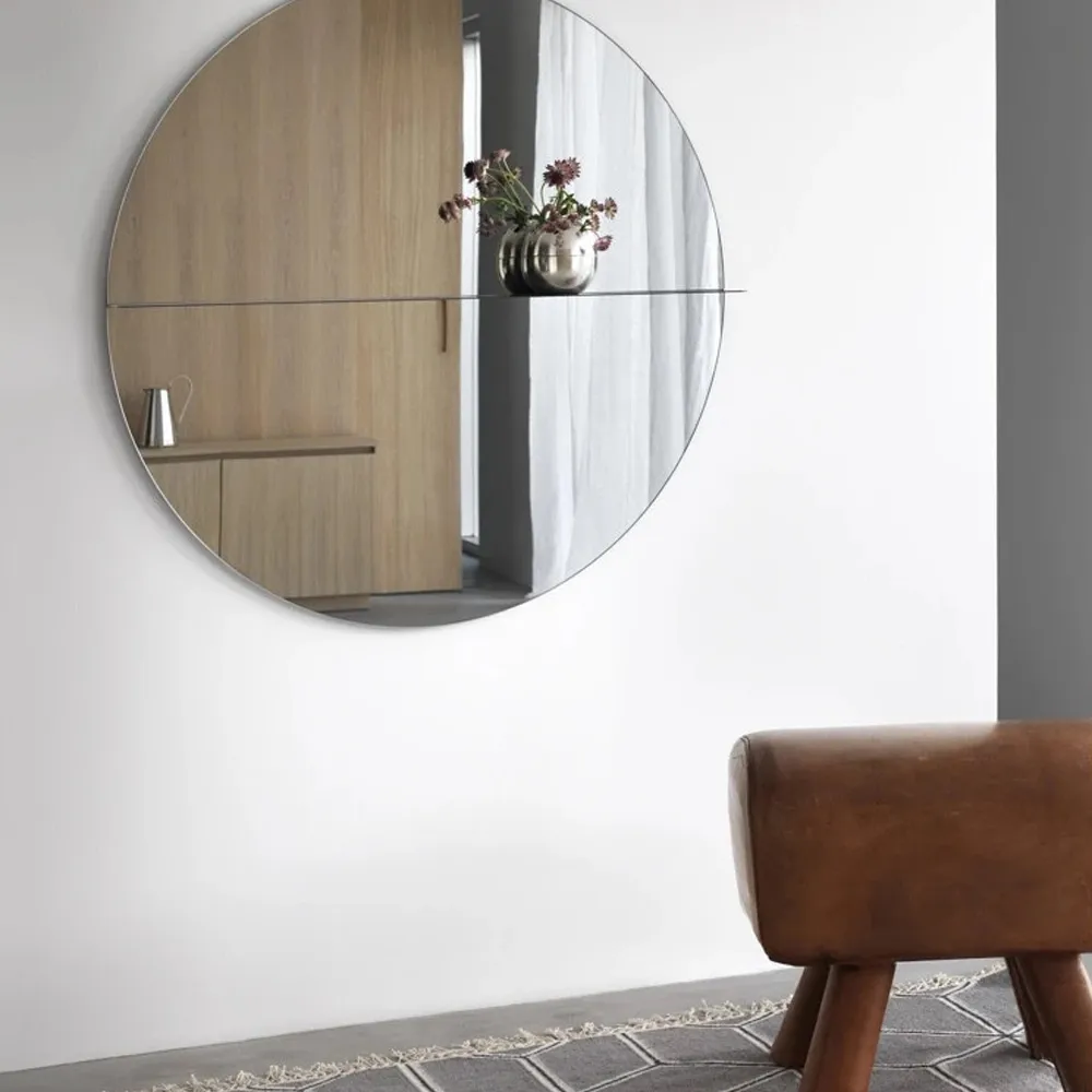 Otto spegel, green khaki, small, klart spegelglas Asplund