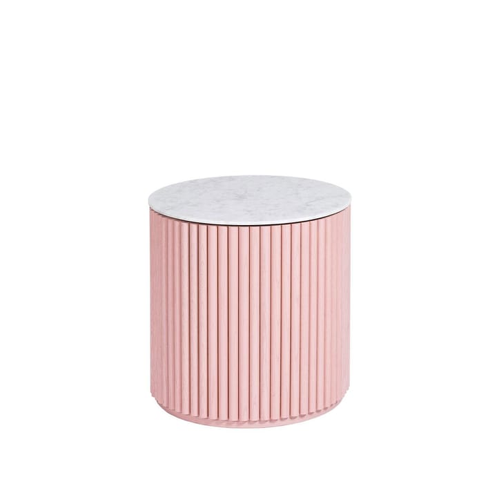 Petit Palais sidobord - dusty pink, h42, topp carraramarmor - Asplund