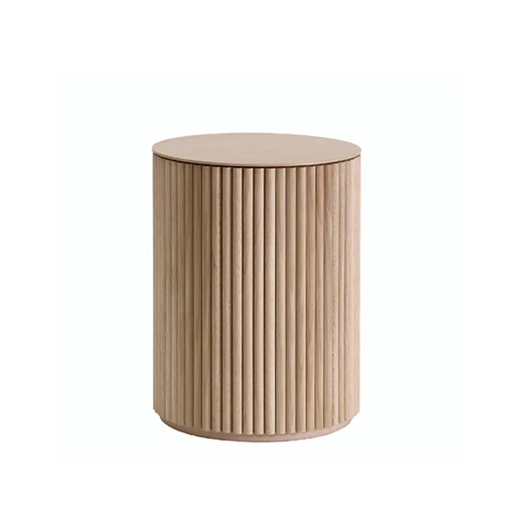 Petit Palais sidobord, vitbetsad ek (p2), h55 Asplund