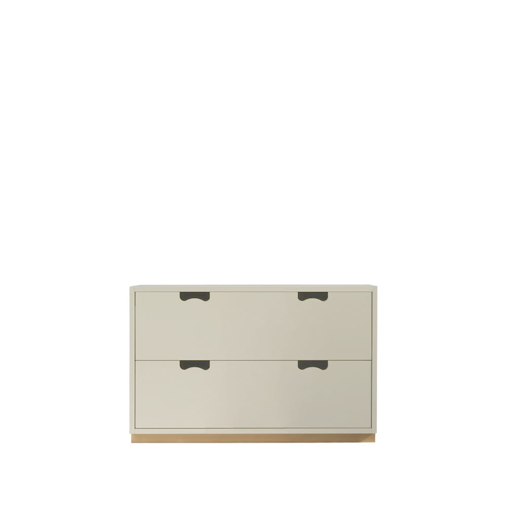 Asplund Snö A2 byrå dark sand, björksockel | Skandinavisk Design | Byråer | Beige