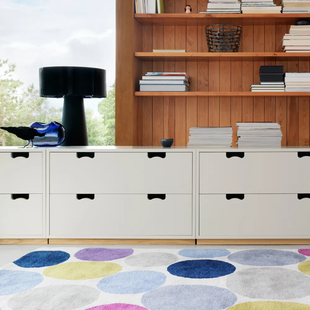 Snö A2 byrå, light grey, björksockel Asplund