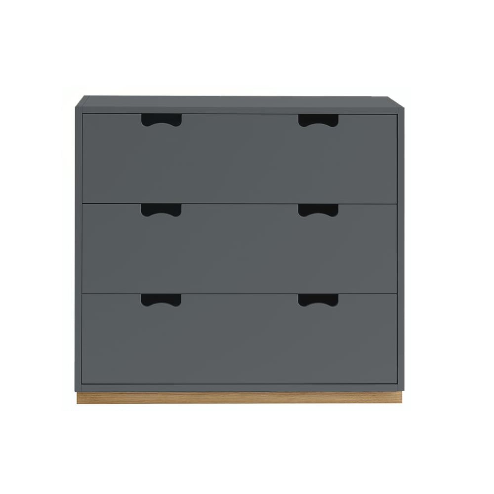 Asplund Snö A3 byrå storm grey, eksockel | Skandinavisk Design | Byråer | Grå