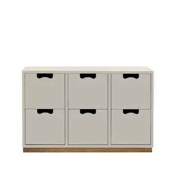 Snö B2 byrå - light grey, eksockel - Asplund