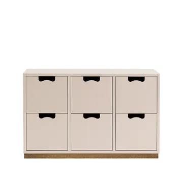 Snö B2 byrå - rose, eksockel - Asplund