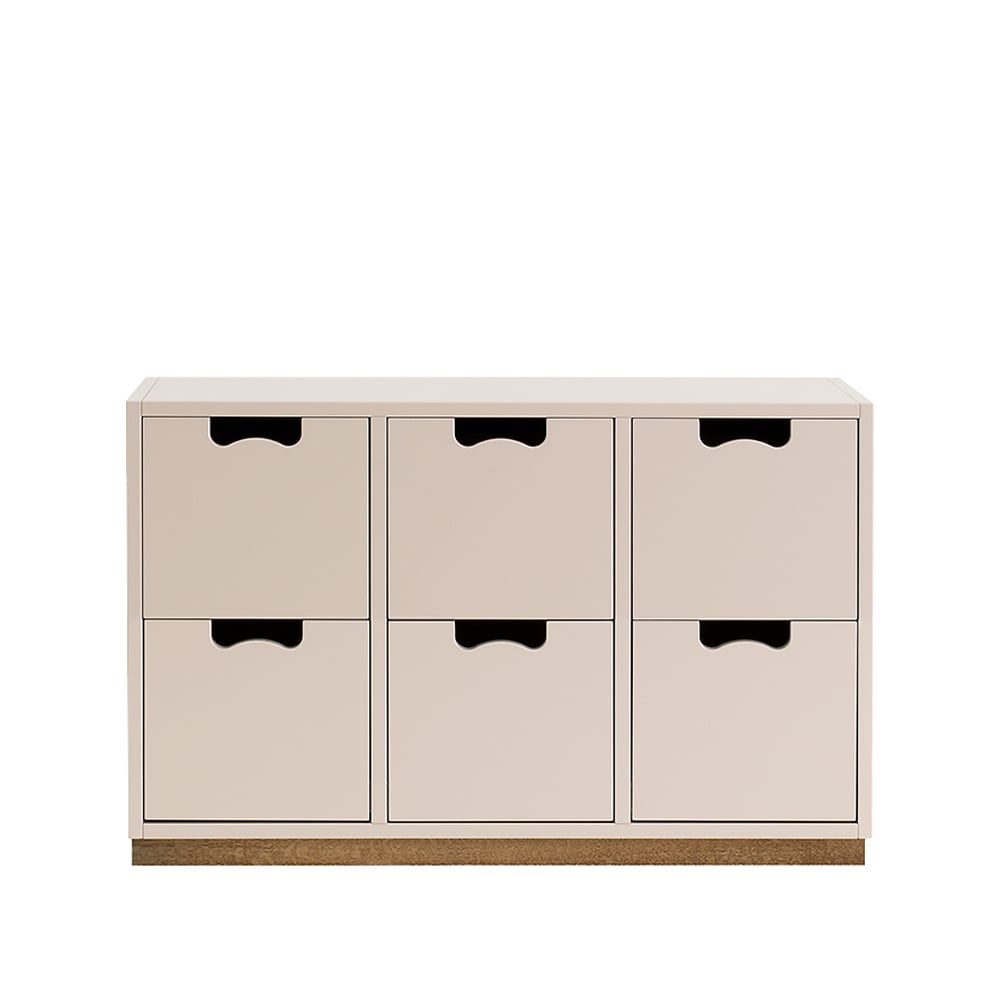 Asplund Snö B2 byrå rose, eksockel | Skandinavisk Design | Byråer | Rosa