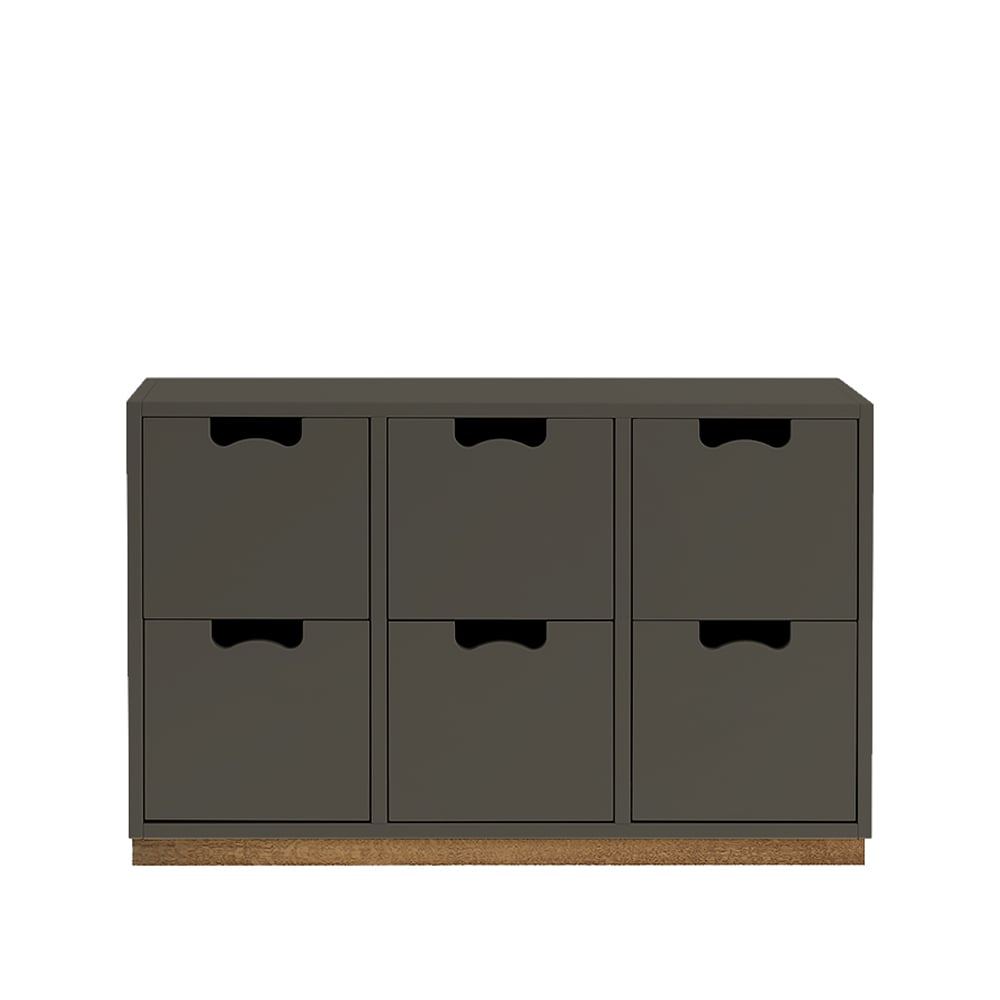 Asplund Snö B2 byrå taupe, eksockel | Skandinavisk Design | Byråer | Beige