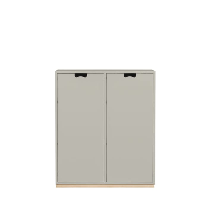 Snö E skåp - light grey, björksockel/täckta dörrar, dj.42 cm - Asplund