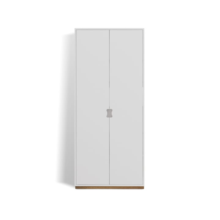 Snö F högskåp - white, eksockel, dj.42 cm, täckta dörrar - Asplund