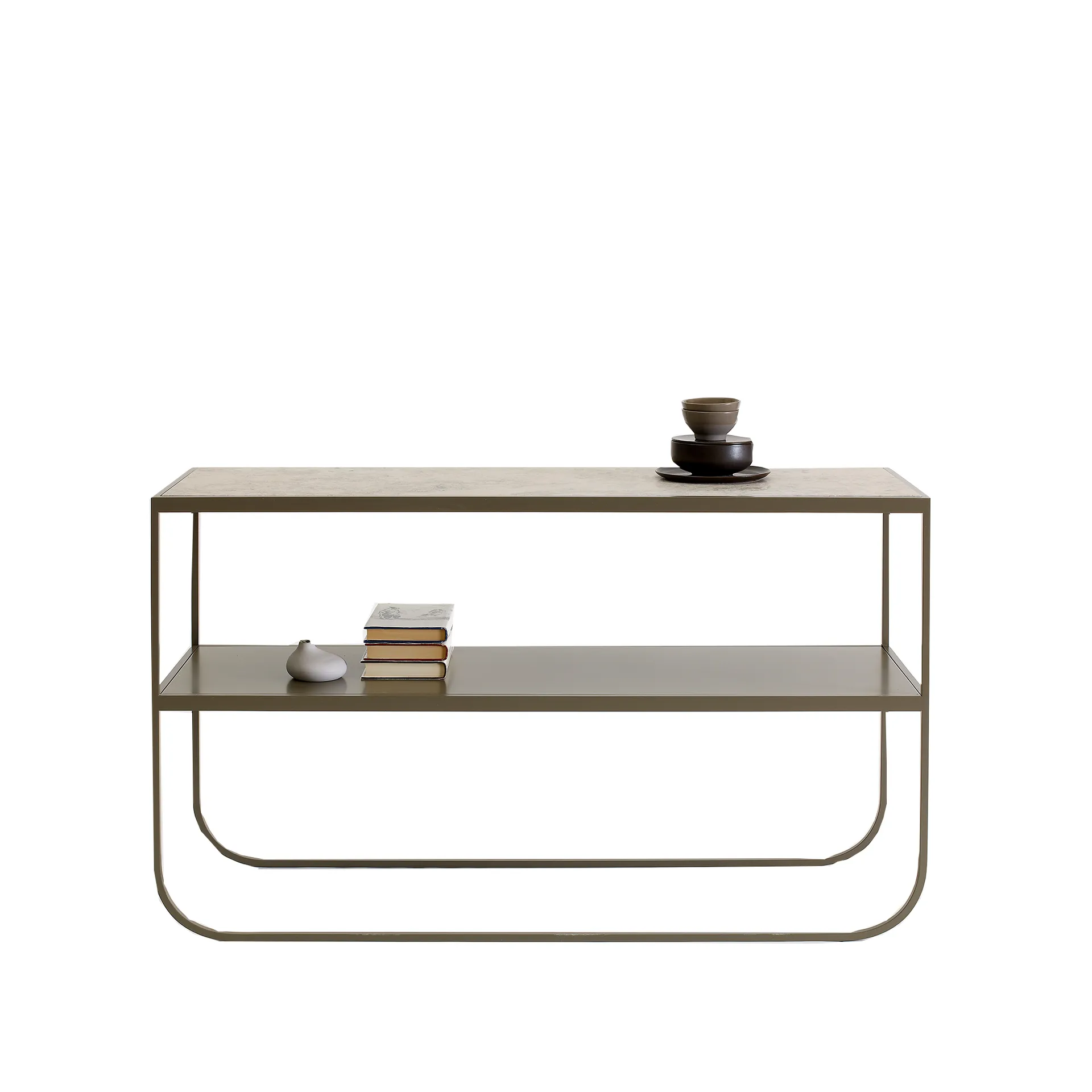 Tati console 120 konsolbord, kalksten jura, nougat stativ, 120 Asplund