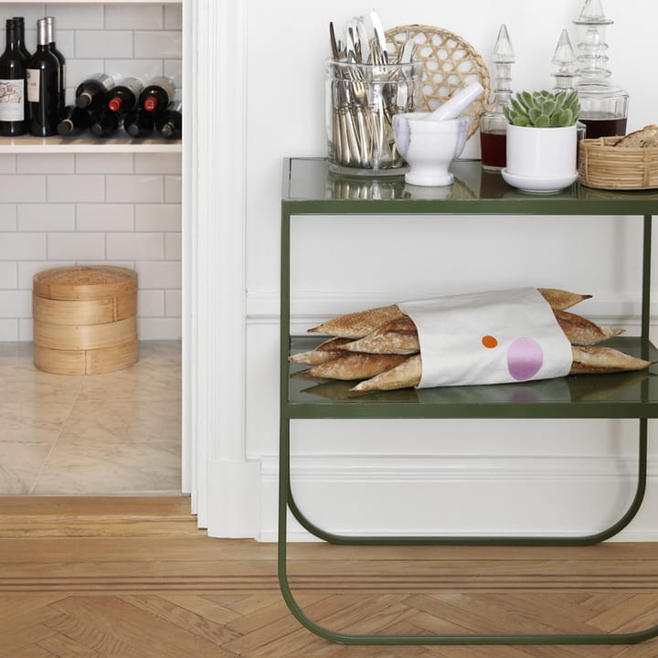 Tati console 65 sidobord, kalksten jura, nougat stativ, 65 Asplund