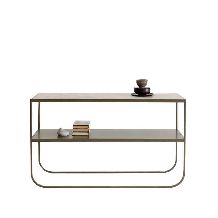 Tati console sidobord - kalksten jura, nougat stativ, 120 - Asplund