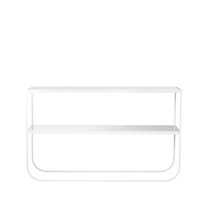 Tati console sidobord - marmor vit, vitt stativ, 120 - Asplund