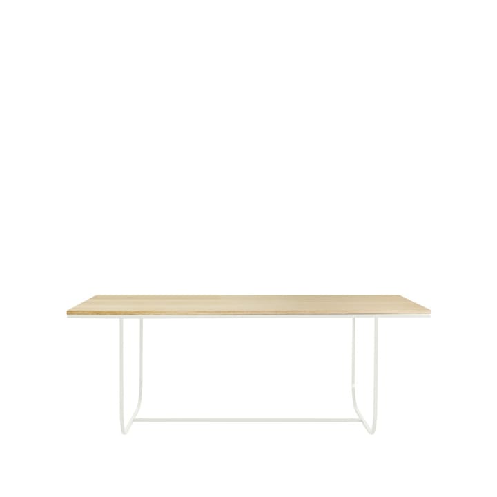 Tati matbord, vitbetsad ek (p2), 200, stativ white, överhäng Asplund