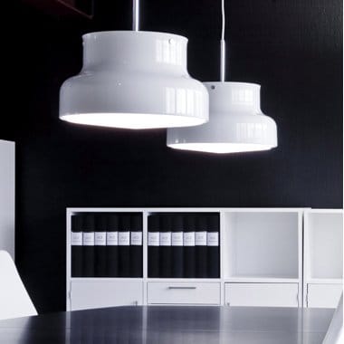 Bumling lampa stor 600 mm, Vit-opalglas Ateljé Lyktan