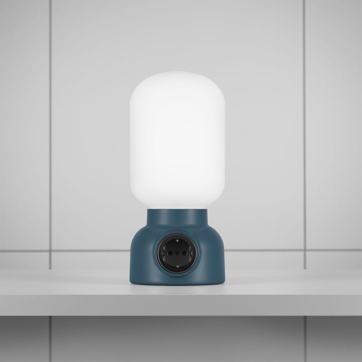 Plug Lamp bordslampa - petrolblå - Ateljé Lyktan