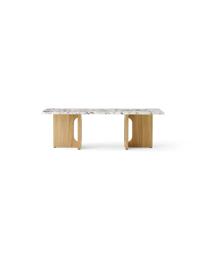 Androgyne loungebord, Natural oak-Calacatta viola Audo Copenhagen