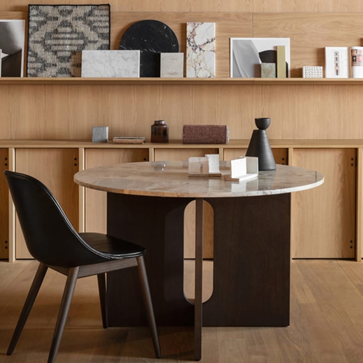 Androgyne matbord, Sand stone, betsat ekstativ Audo Copenhagen