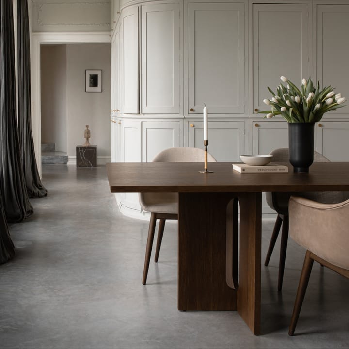 Androgyne Rectangular matbord, oak dark stained, 278x109 cm Audo Copenhagen