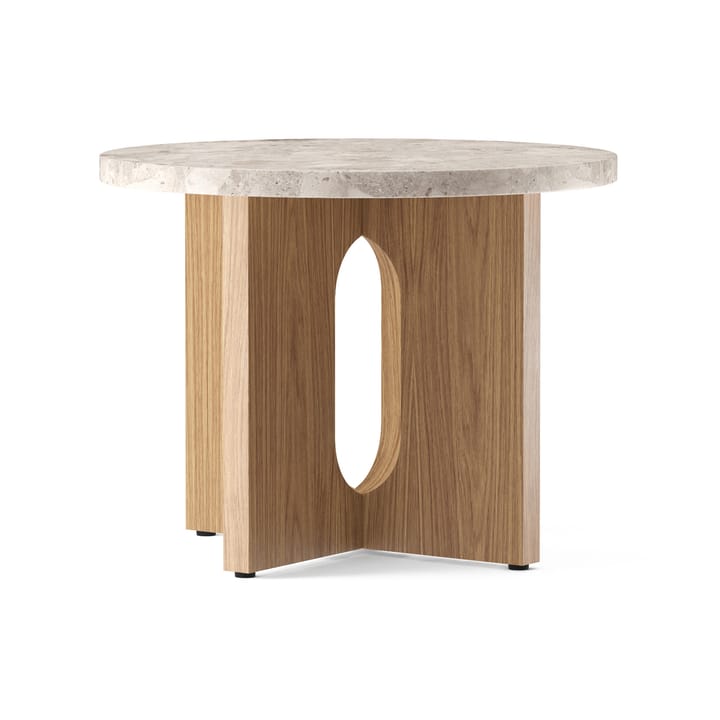 Androgyne sidobord Ø50 cm ekbas, Kunis Breccia-bordsskiva Audo Copenhagen