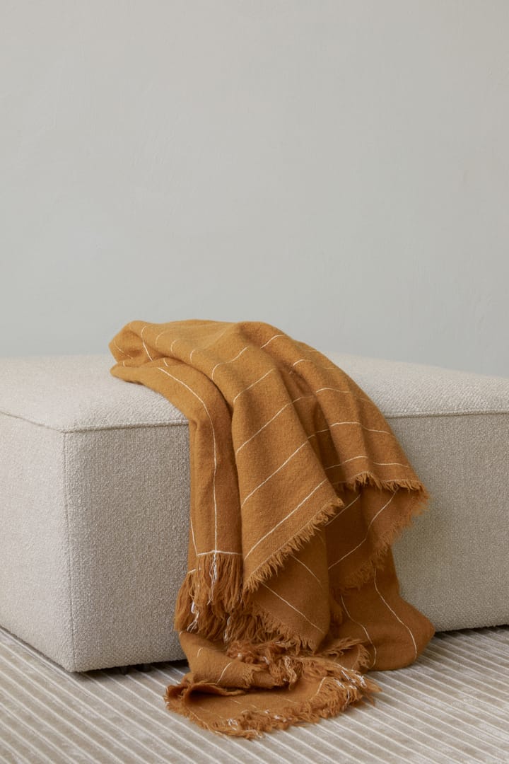 Battus pläd 130x185 cm, Ochre Audo Copenhagen