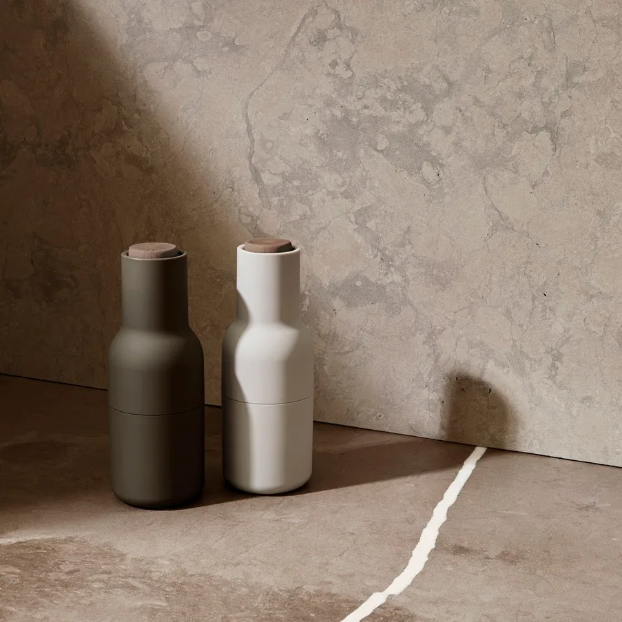 Bottle Grinder kryddkvarn 2-pack, Hunting green-beige-valnöt Audo Copenhagen