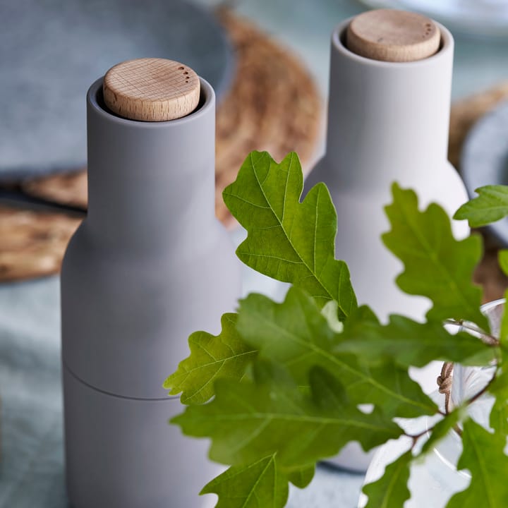 Bottle grinder kryddkvarn 2-pack special edition, concrete-feather (trälock) Audo Copenhagen