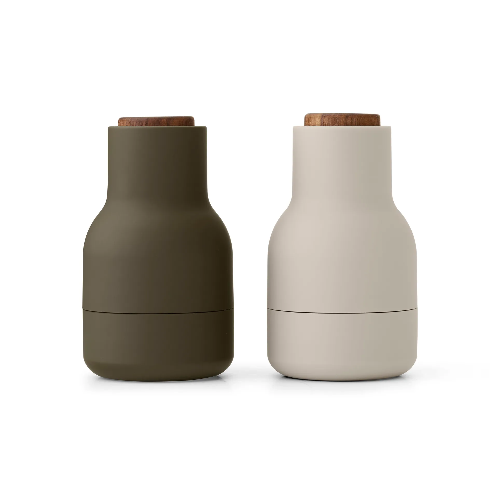 Bottle Grinder kryddkvarn Small 2-pack, Hunting green-beige-valnöt Audo Copenhagen