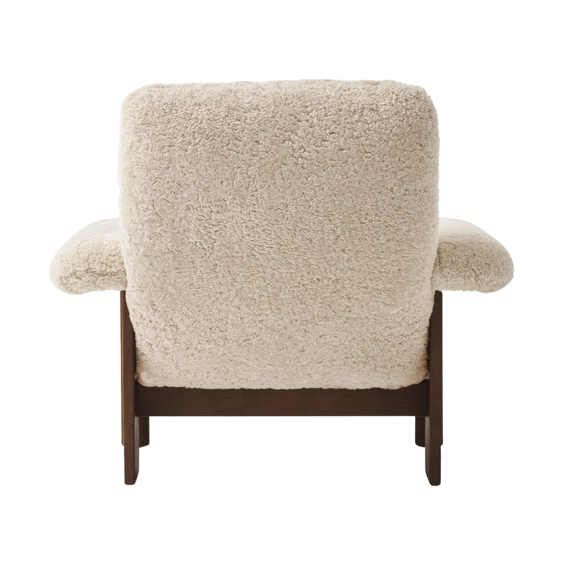 Brasilia fåtölj, Dark oak-Nature sheepskin curly Audo Copenhagen