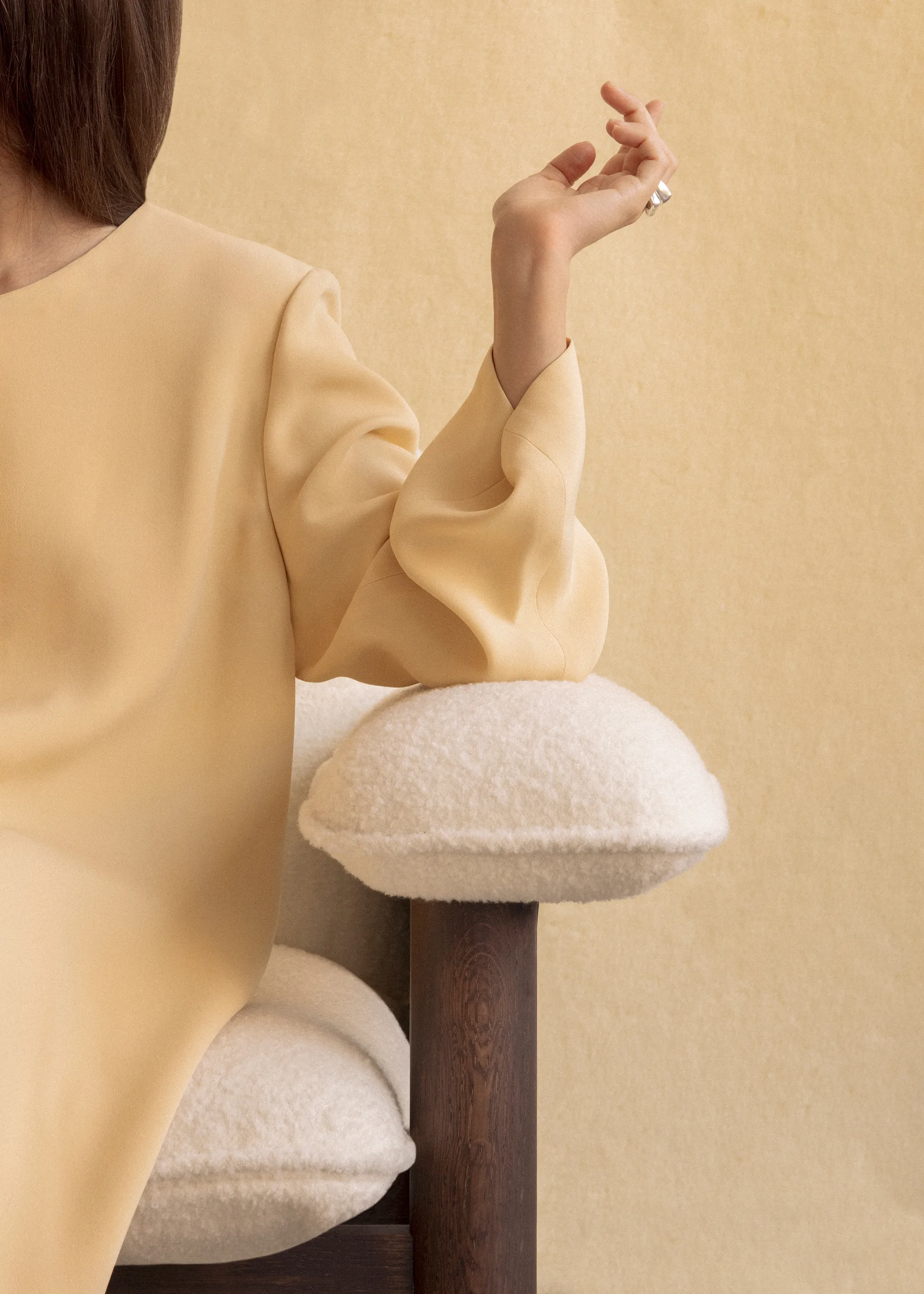 Brasilia fåtölj low back, Dark oak-Baru 0200 Audo Copenhagen