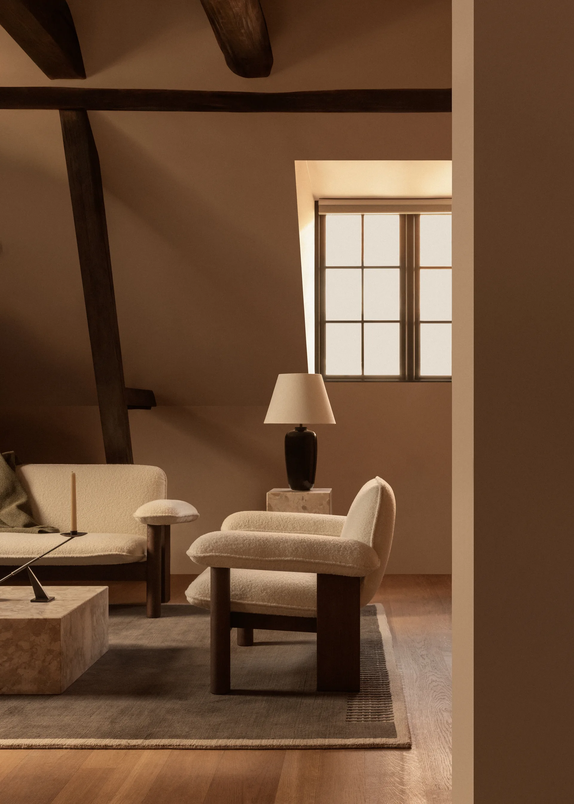 Brasilia fåtölj low back, Walnut-Cabanon Soft FCL7029-04 Audo Copenhagen