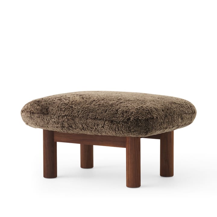 Brasilia fotpall - Fårskinn root brun-valnöt - Audo Copenhagen
