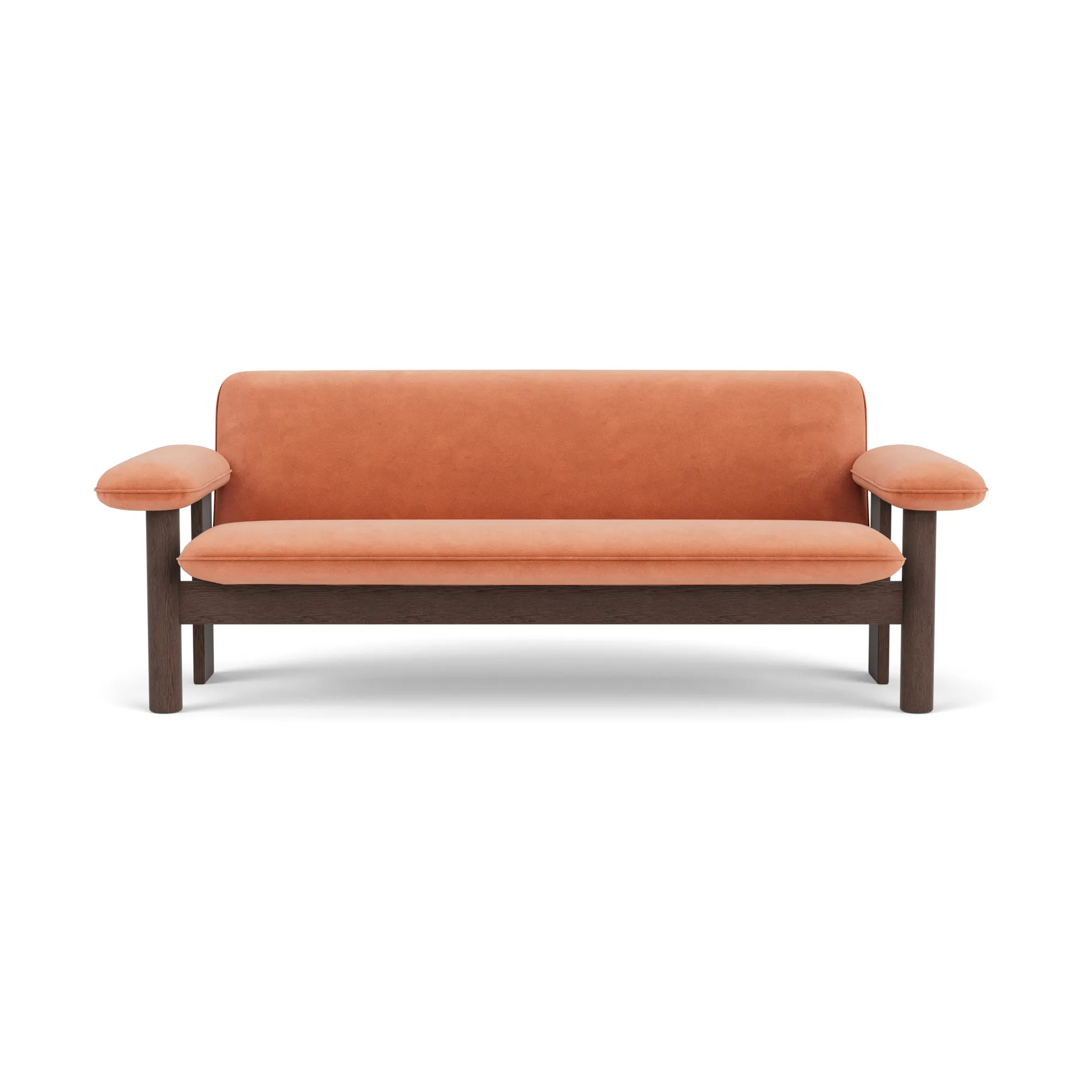 Brasilia soffa 2-sits, Dark oak-Avalon 012 Audo Copenhagen