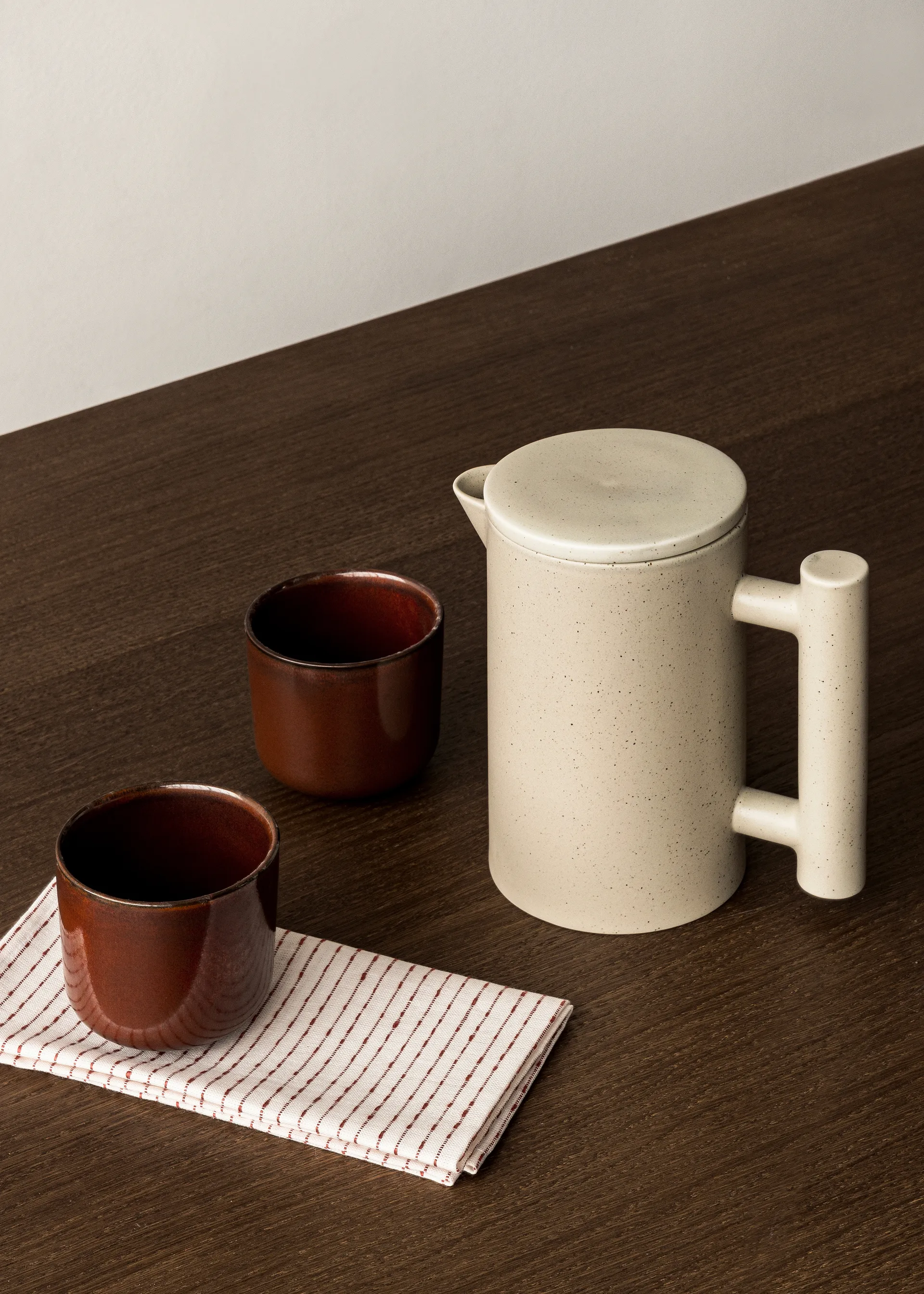 Byasa linneservett 45x45 cm, Burnt sienna Audo Copenhagen