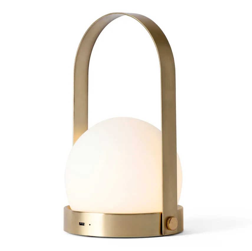 Carrie portable bordslampa, borstad mässing Audo Copenhagen