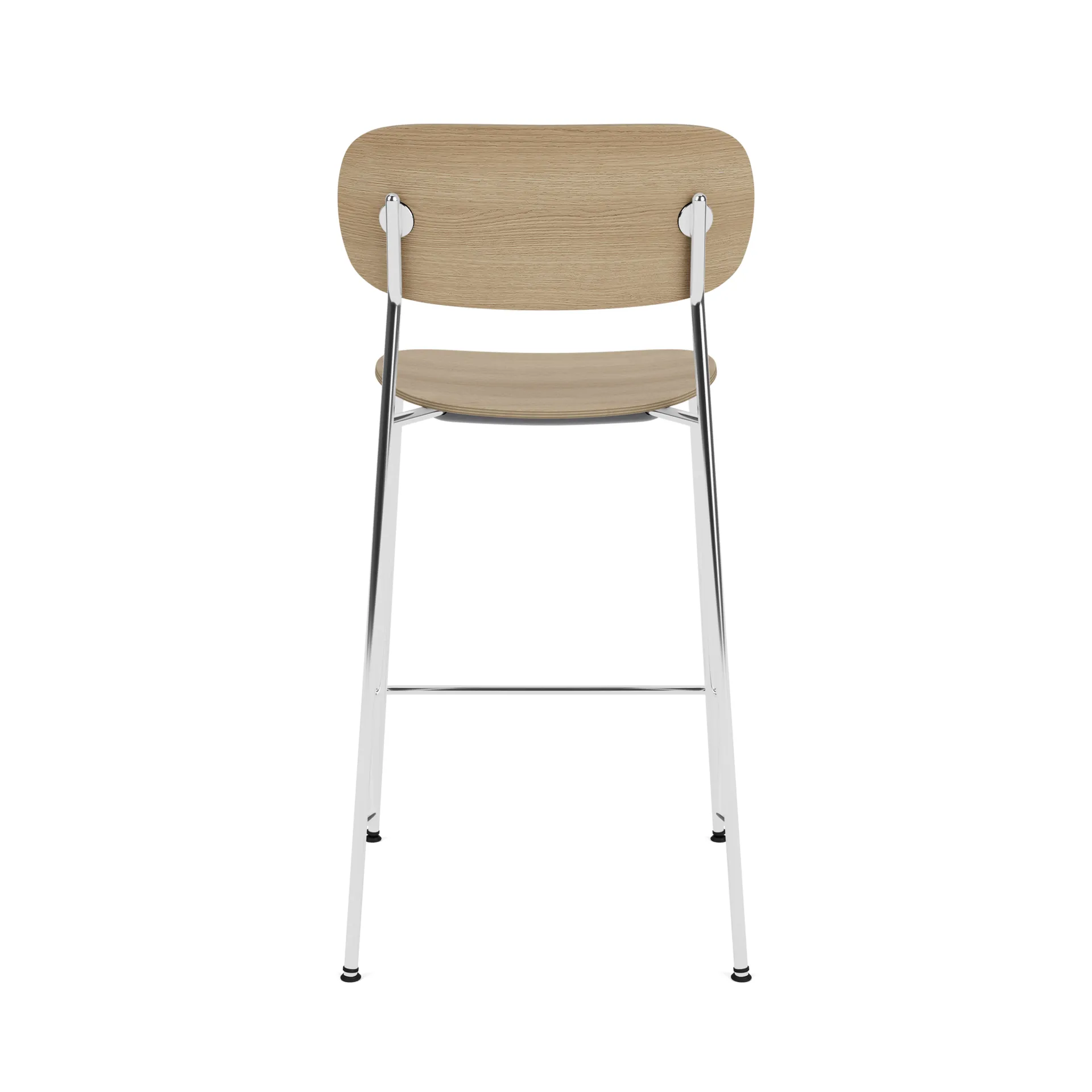 Co Bar Chair barstol, Ek-kromat stål, 65 cm Audo Copenhagen