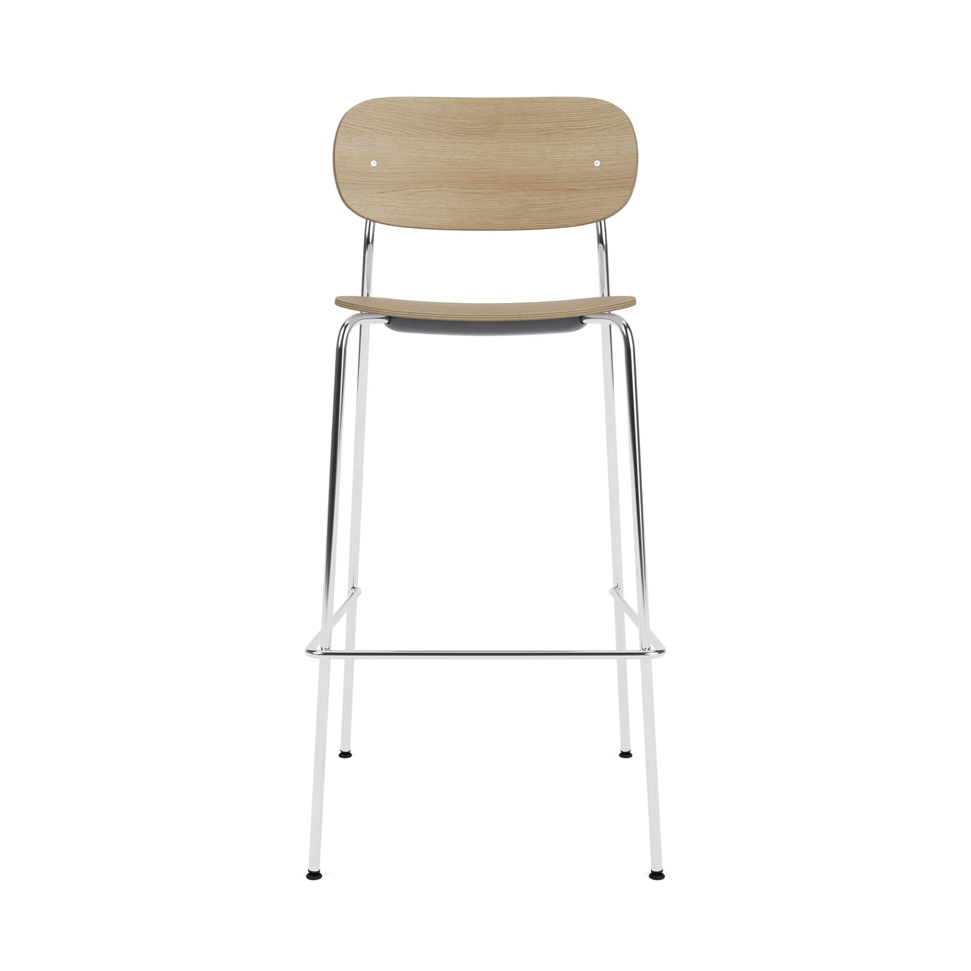 Co Bar Chair barstol, Ek-kromat stål, 75 cm Audo Copenhagen