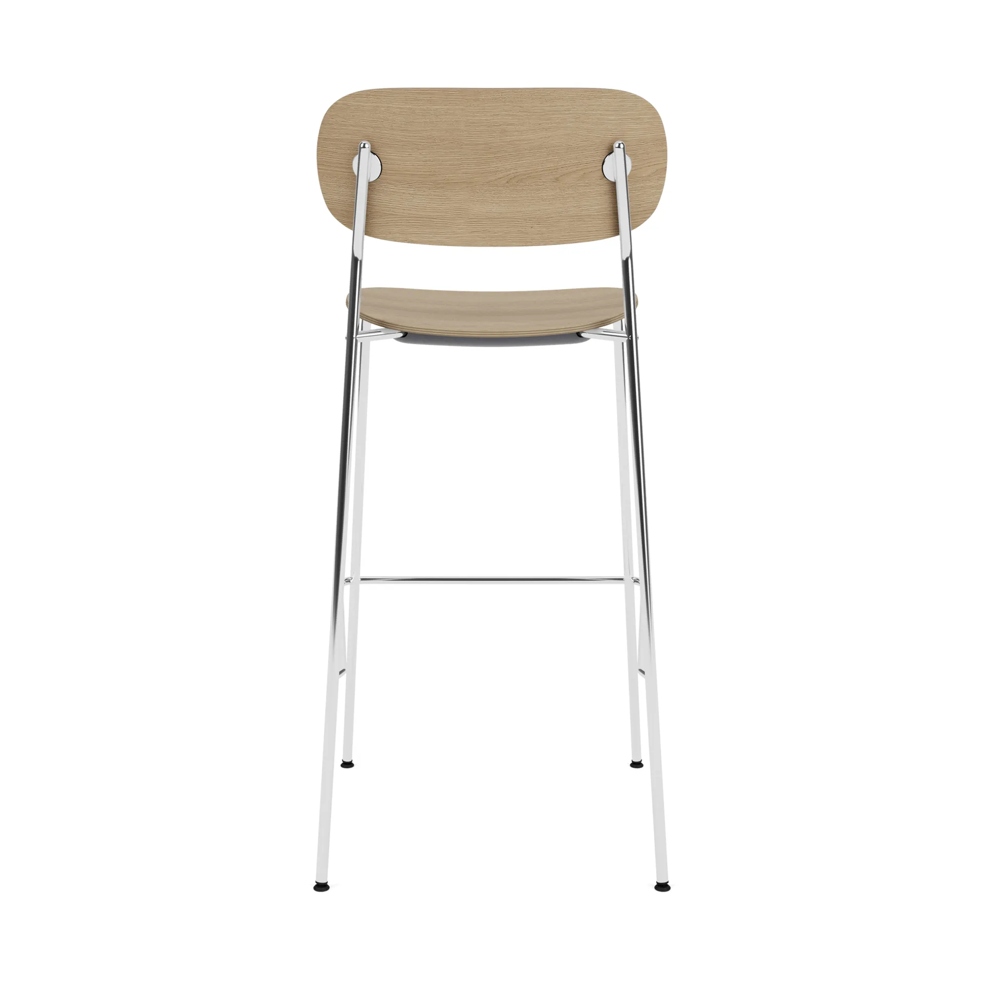 Co Bar Chair barstol, Ek-kromat stål, 75 cm Audo Copenhagen