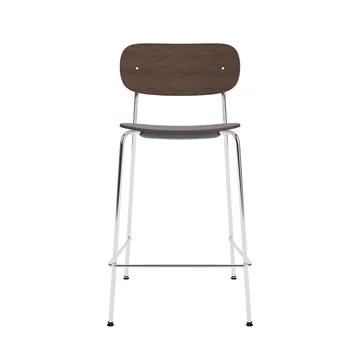 Co Bar Chair barstol - Mörkbetsad ek-kromat stål, 65 cm - Audo Copenhagen
