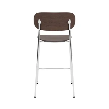 Co Bar Chair barstol - Mörkbetsad ek-kromat stål, 65 cm - Audo Copenhagen