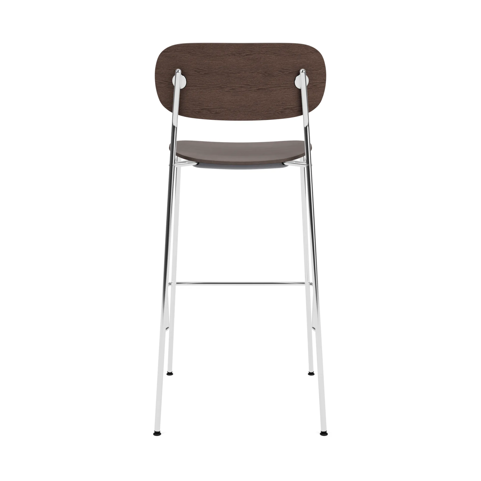 Co Bar Chair barstol, Mörkbetsad ek-kromat stål, 75 cm Audo Copenhagen