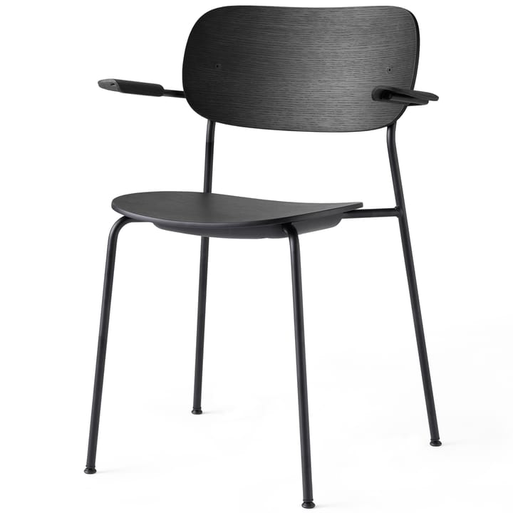 Co Chair matstol med armstöd, Svart ek Audo Copenhagen