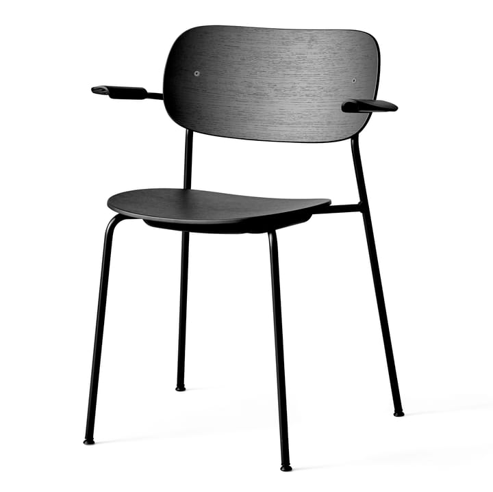 Co Chair matstol med armstöd, Svart ek Audo Copenhagen