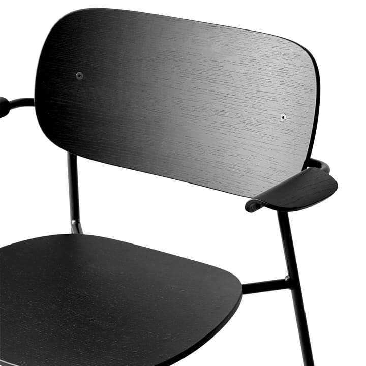 Co Chair matstol med armstöd, Svart ek Audo Copenhagen