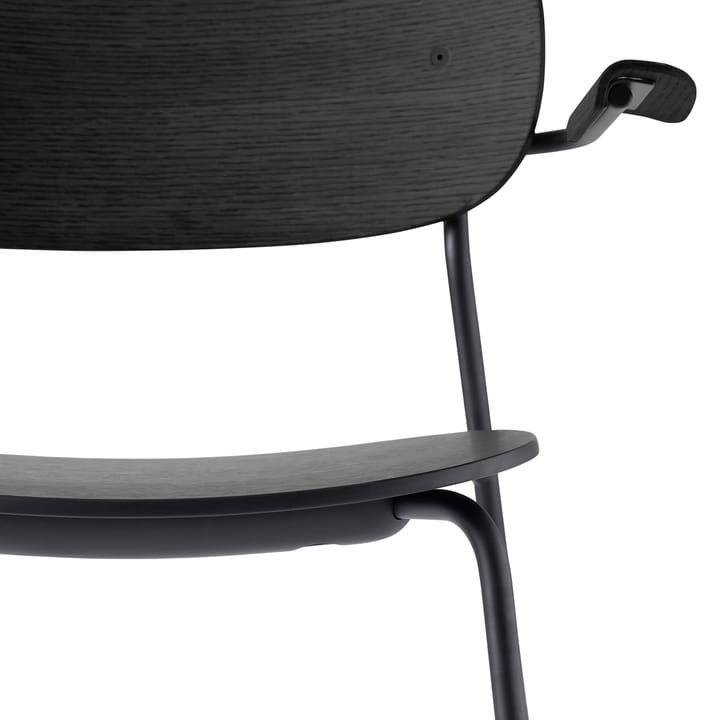 Co Chair matstol med armstöd, Svart ek Audo Copenhagen