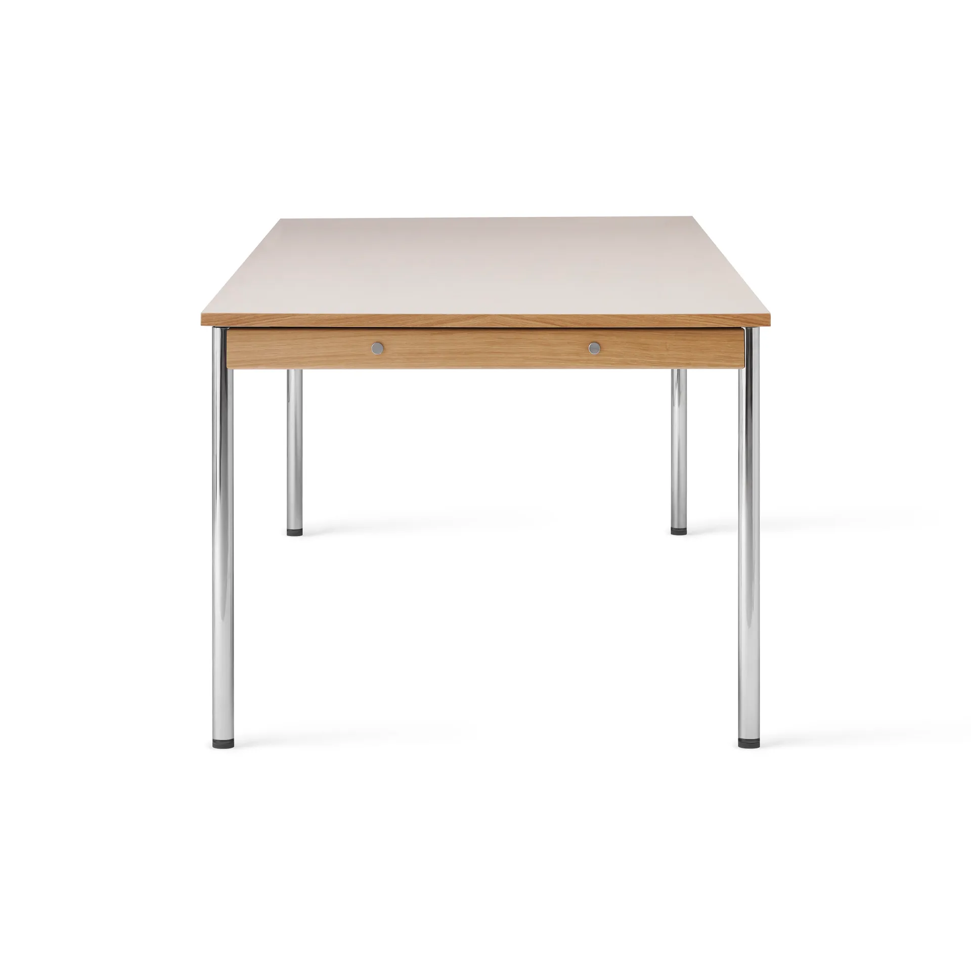 Co Table konferensbord 240x100cm, Chrome-laminate creme Audo Copenhagen