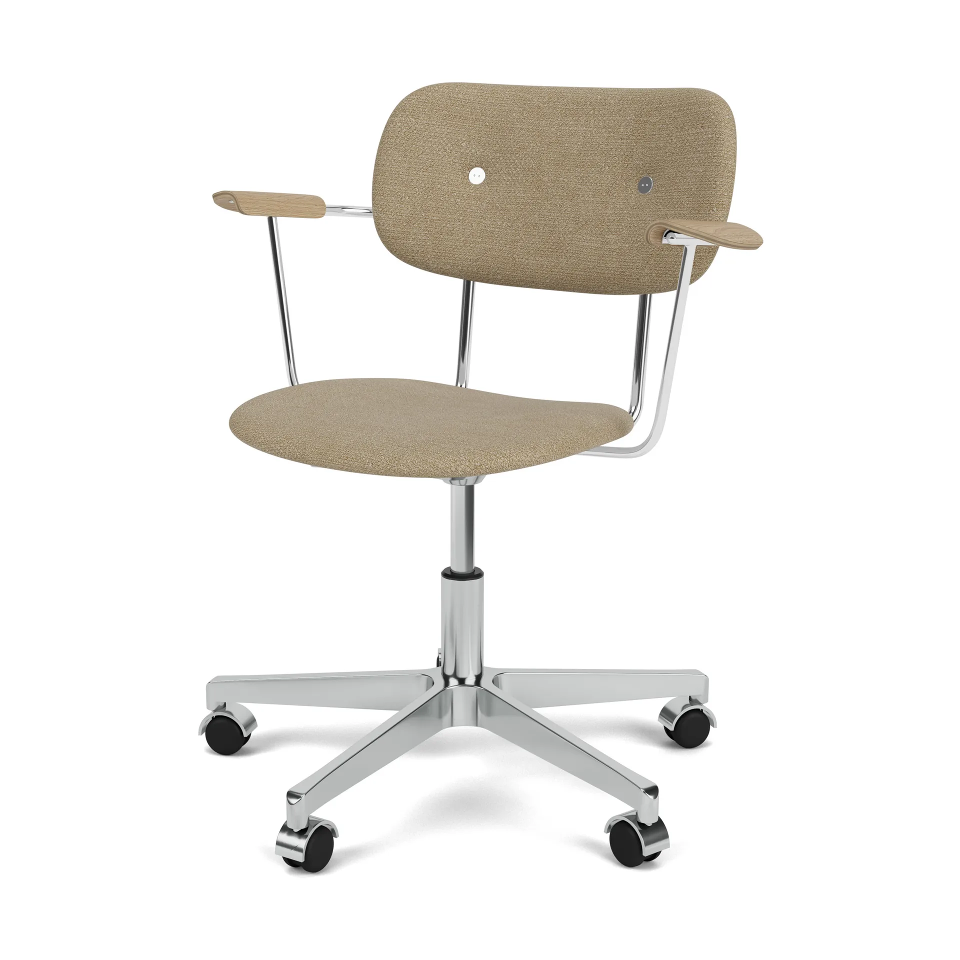 Co Task kontorsstol helklädd, Audo Bouclé 02-natural oak Audo Copenhagen