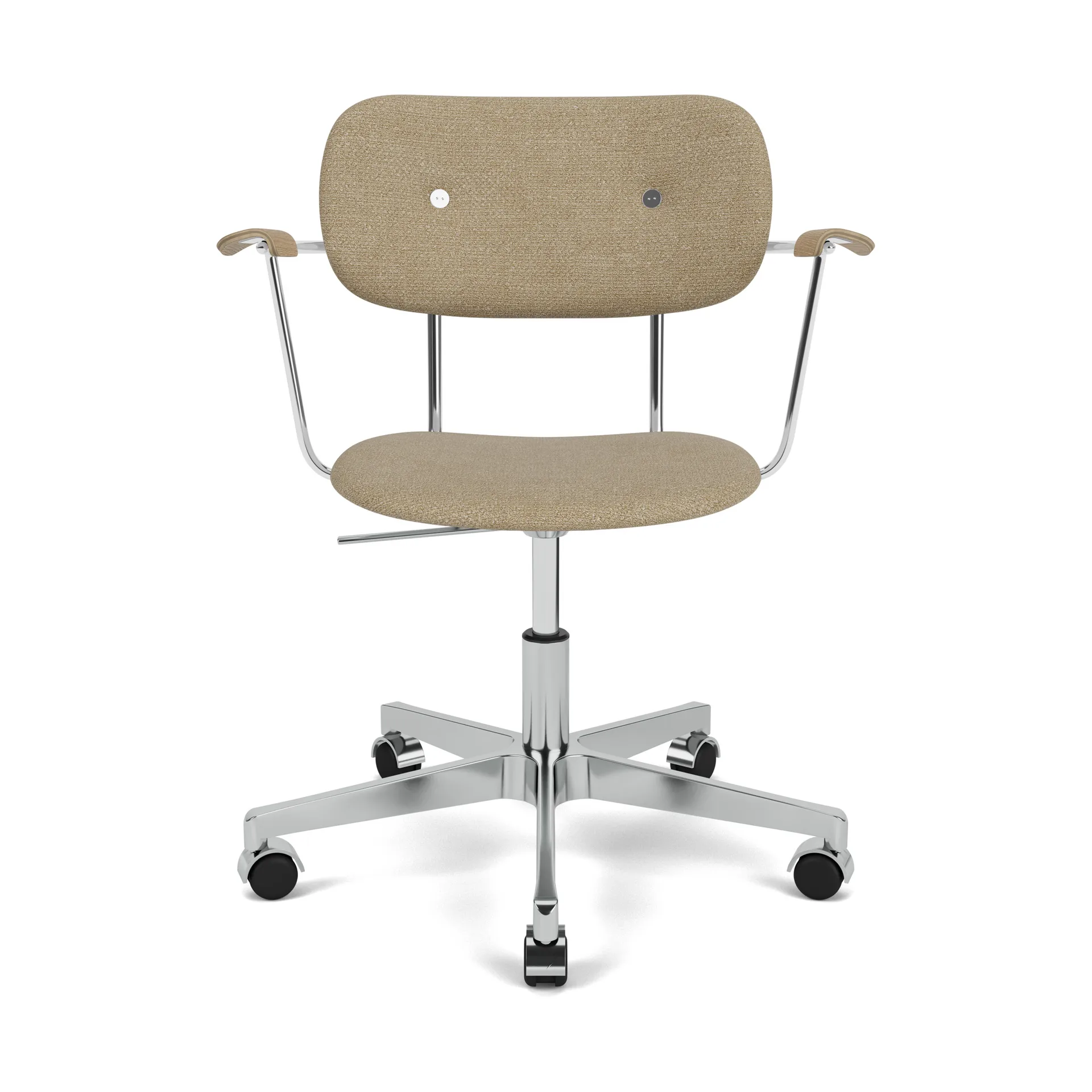 Co Task kontorsstol helklädd, Audo Bouclé 02-natural oak Audo Copenhagen